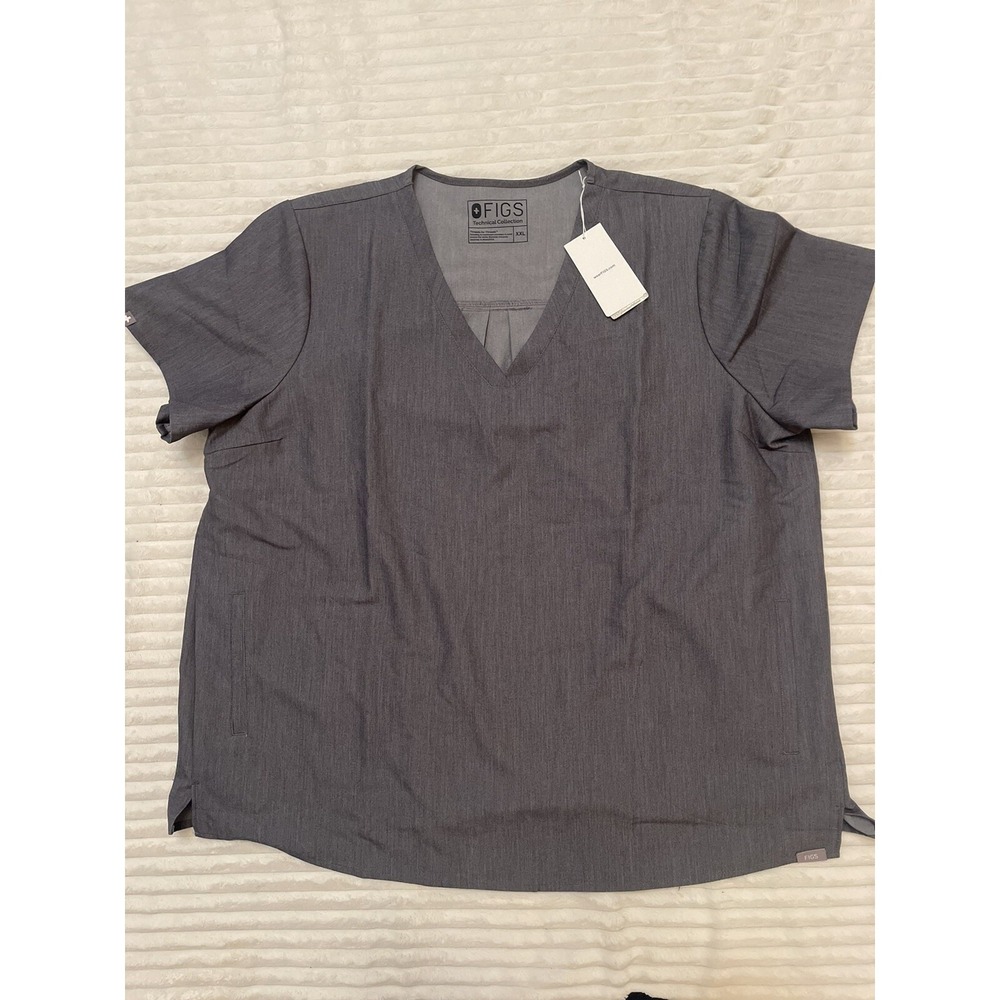 Figs Maternity Basa Scrub Top Graphite Gray Women's‎ Size 2xl Xxl New